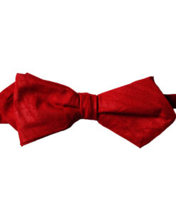 Noeud Papillon Wax Rouge Uni – Image 3