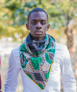 Shooting Le Noeud Kipé - Accessoires Wax Tissu africain - Cheche Café Baoulé