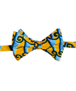 Noeud papillon en wax pour homme jaune