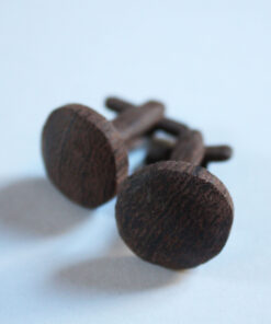 Bouton de manchette en bois exotique du Congo – Image 4