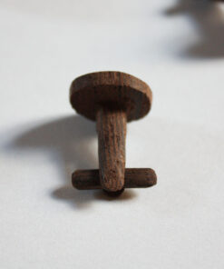 Bouton de manchette en bois exotique du Congo – Image 3