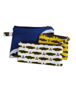 Alternative view of Pochette zippée Wax Wenzé
