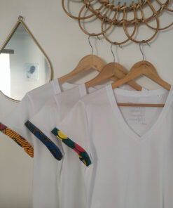 T-shirt Col V Femme Wax