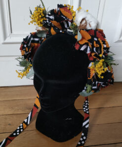 Couronne de fleurs séchées & wax – Image 6