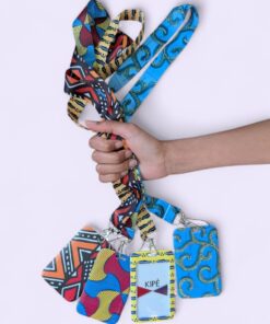 Porte-carte avec cordon - Motif Wax