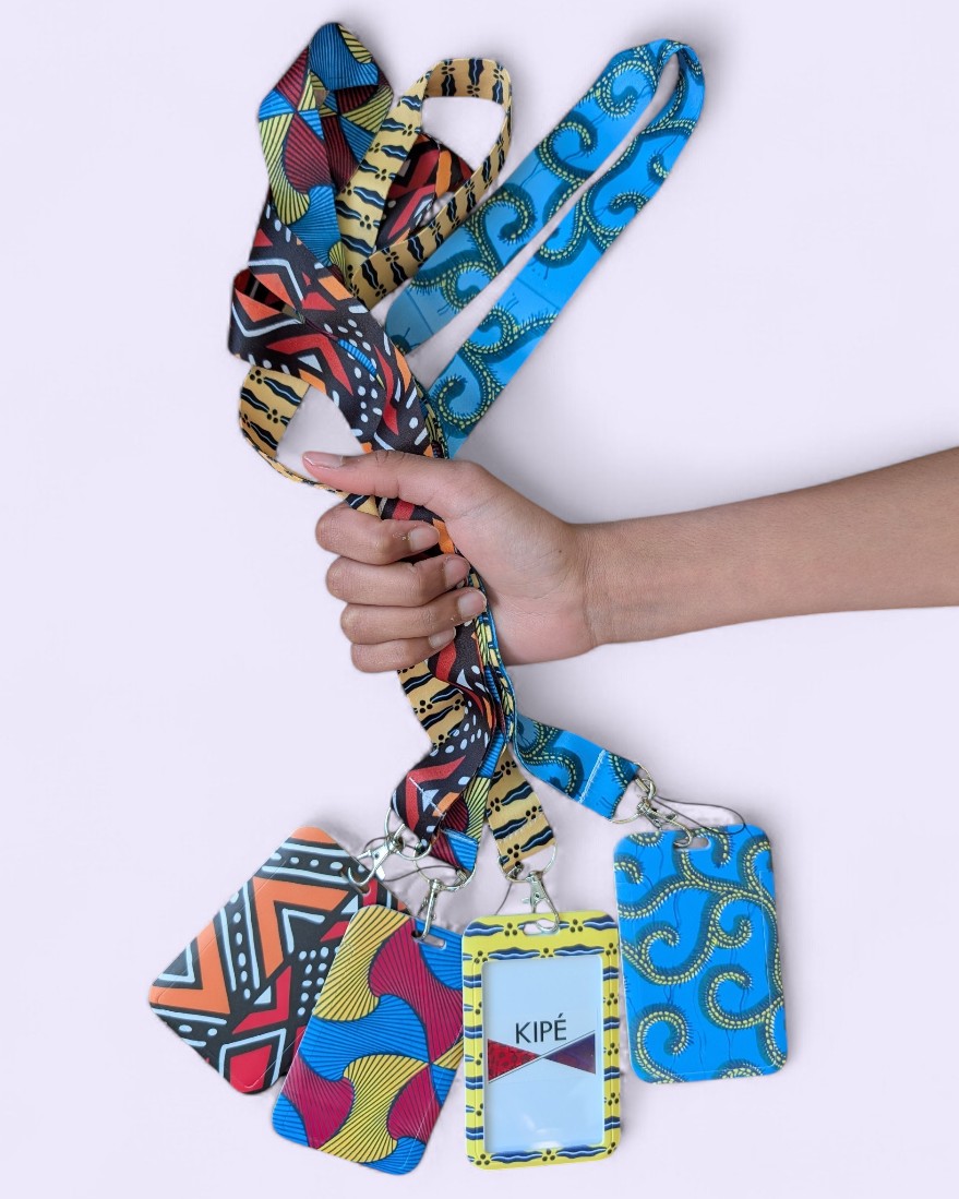 Porte-carte avec cordon - Motif Wax