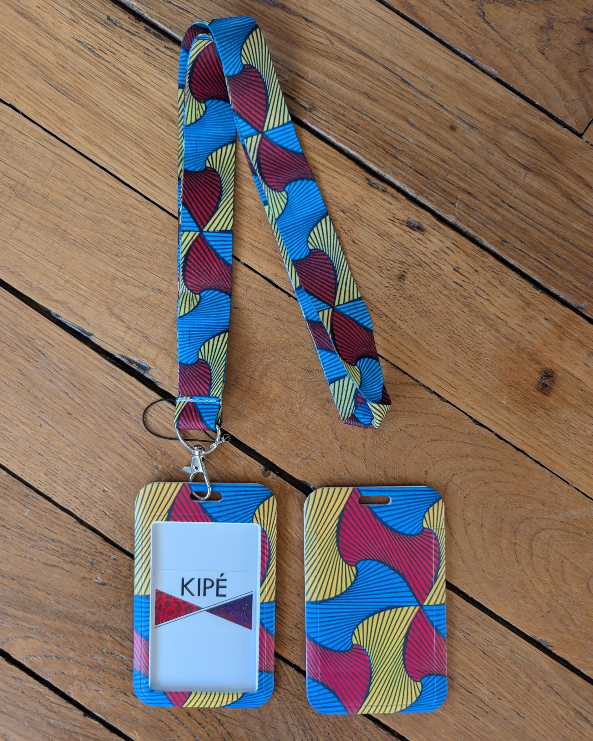 Porte-carte avec cordon - Motif Wax