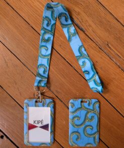 Porte-carte avec cordon - Motif Wax – Image 4