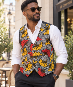 Alternative view of Gilet de Costume Wax Homme